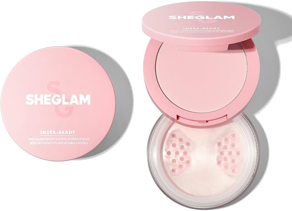 SHEGLAM Polvo facial Insta-Ready polvo suelto polvo fijador