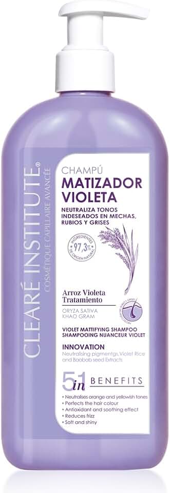 Clearé Institute - Champú Matizador Violeta Natural Sin