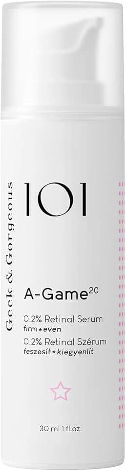 Geek & Gorgeous A-Game 20, 0.2% Retinal Serum, Antiedad Vitamina A