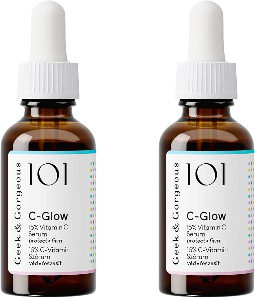 Geek & Gorgeous C-Glow, Suero con 15% vitamina C + ácido ferúlico y