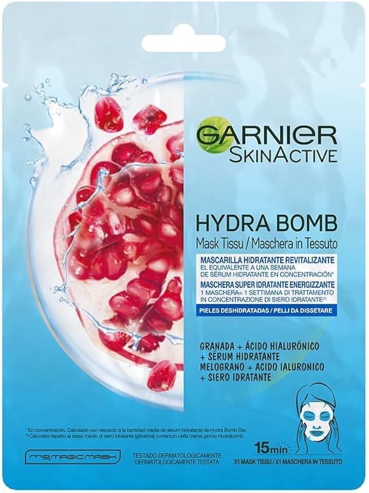 Garnier SkinActive, Hydra Bomb, Mascariila de Tejido