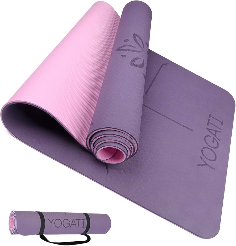 YOGATI Esterilla Yoga con Correa. Esterilla Yoga