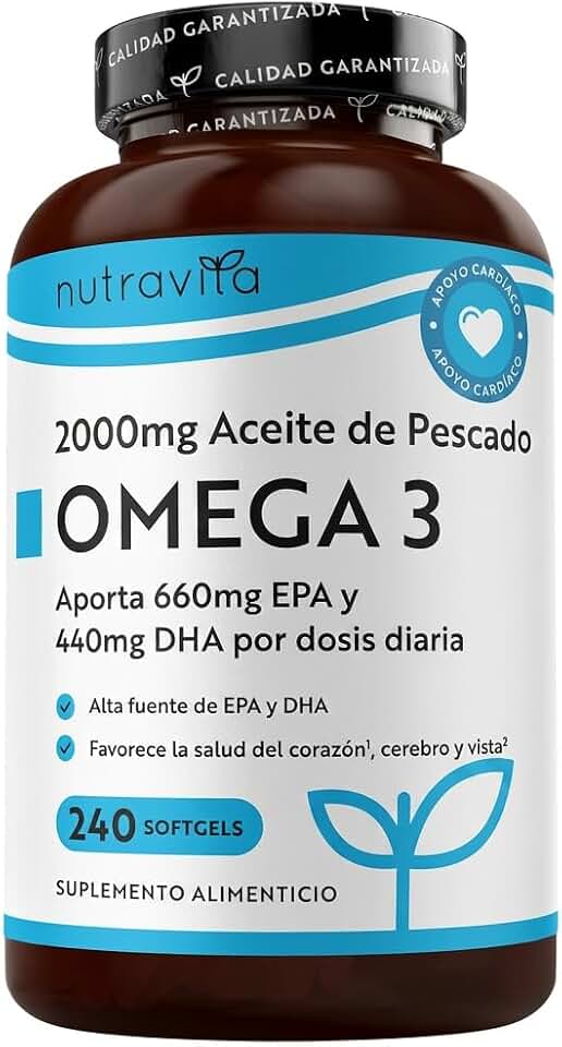 Nutravita Omega 3 2000mg - con 660mg EPA y 440mg DHA