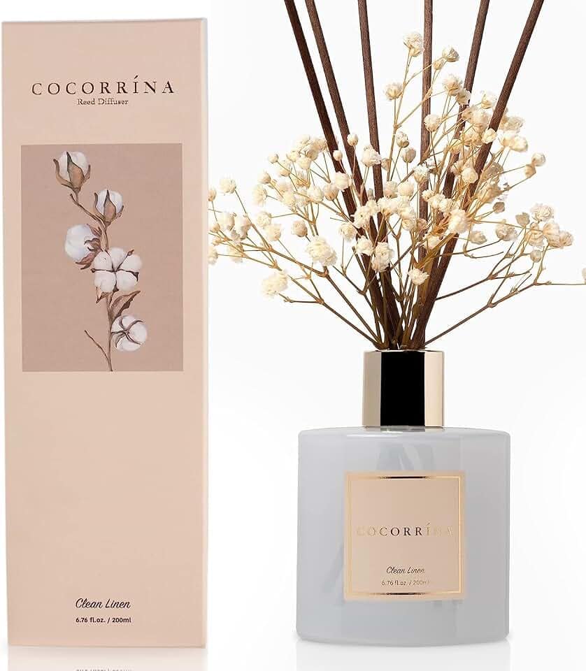 Cocorrína 200ml Difusor de Varillas con Flores secas/Clean