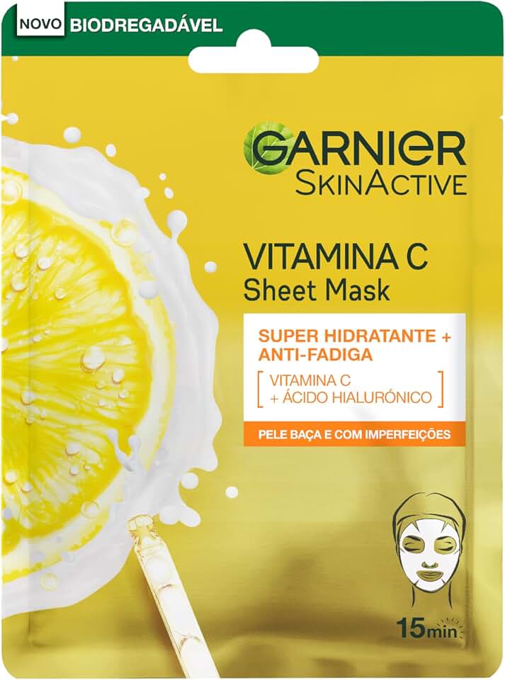 Garnier SkinActive Mascarilla Facial Vitamina C, 1 unidade