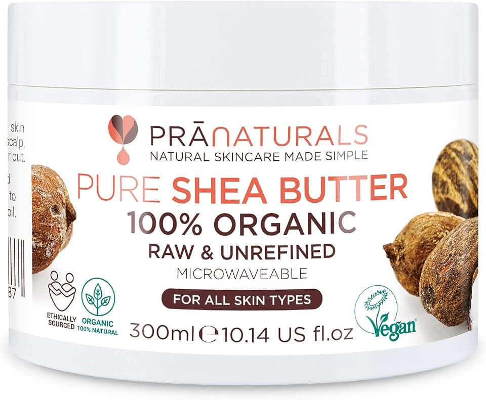 PraNaturals Manteca de Karité Hidratante 100% Orgánica 300ml