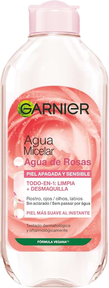 Garnier Skin Active Agua Micelar con Agua de Rosas para