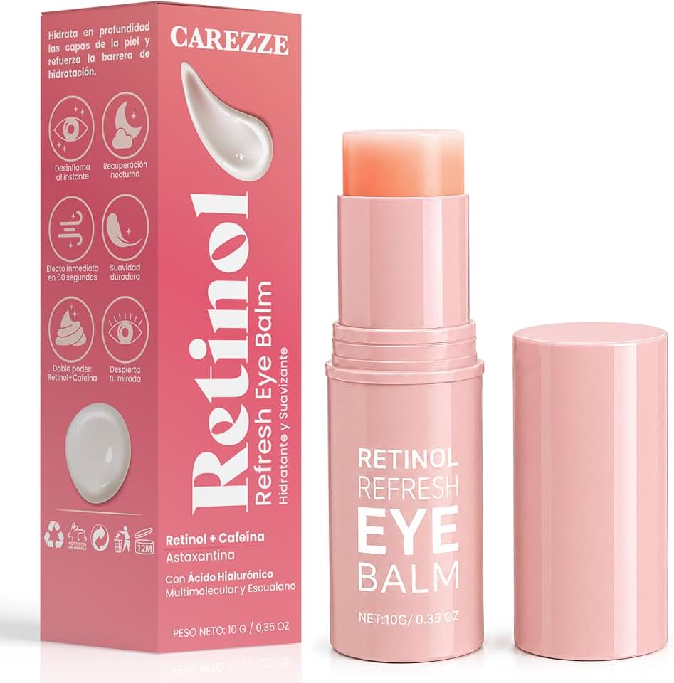 CAREZZE Contorno de Ojos en Stick con Retinol y Cafeína