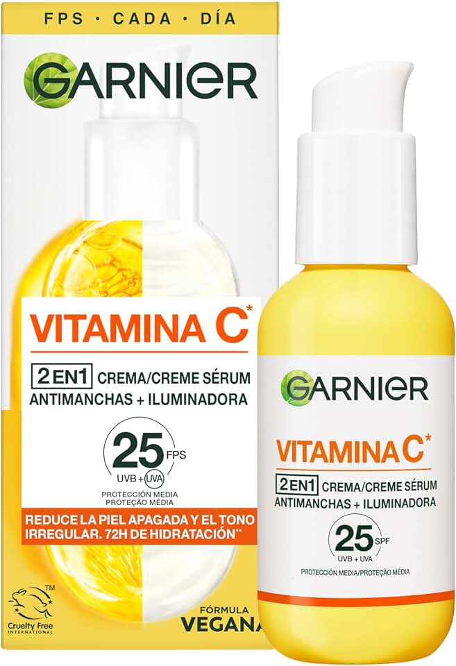 Garnier Sérum Facial Iluminador y Anti Manchas 2 en 1
