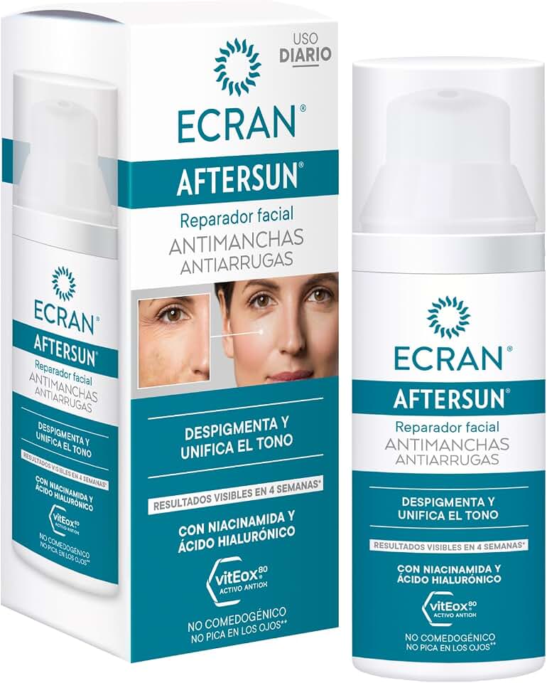 Ecran Aftersun Sérum Facial Antimanchas Reparador con
