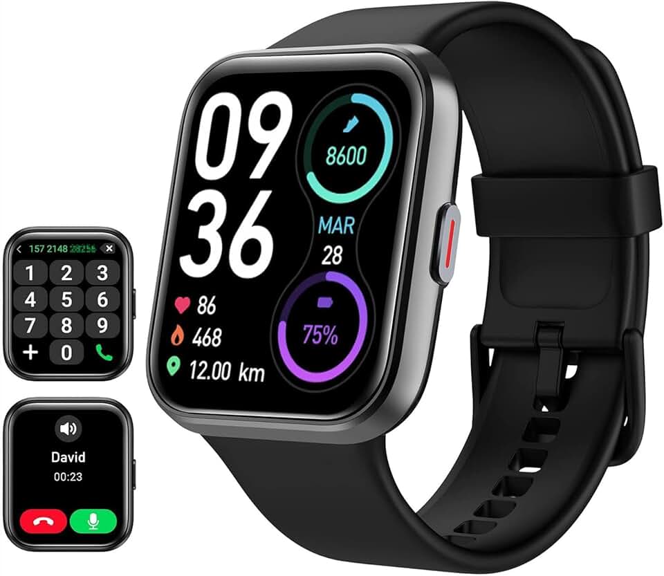 Tensky Reloj Inteligente Hombre con Llamadas y Voz de Alexa