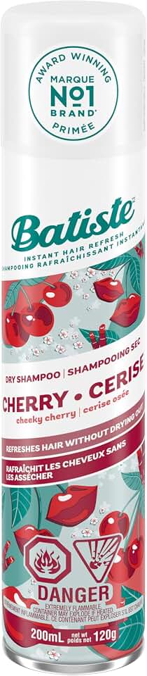 Batiste Cherry Dry Shampoo Champú, Fresh, 200 Mililitros
