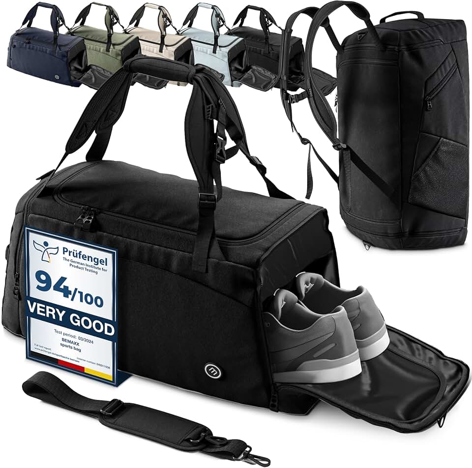bemaxx Bolsa Deporte Hombre Mujer Bolsas de Viaje