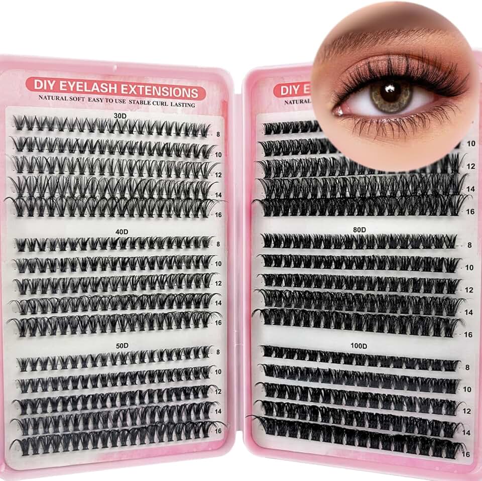 Keyri 580 Piezas Pestañas Postizas Cluster Lash Lift Kit
