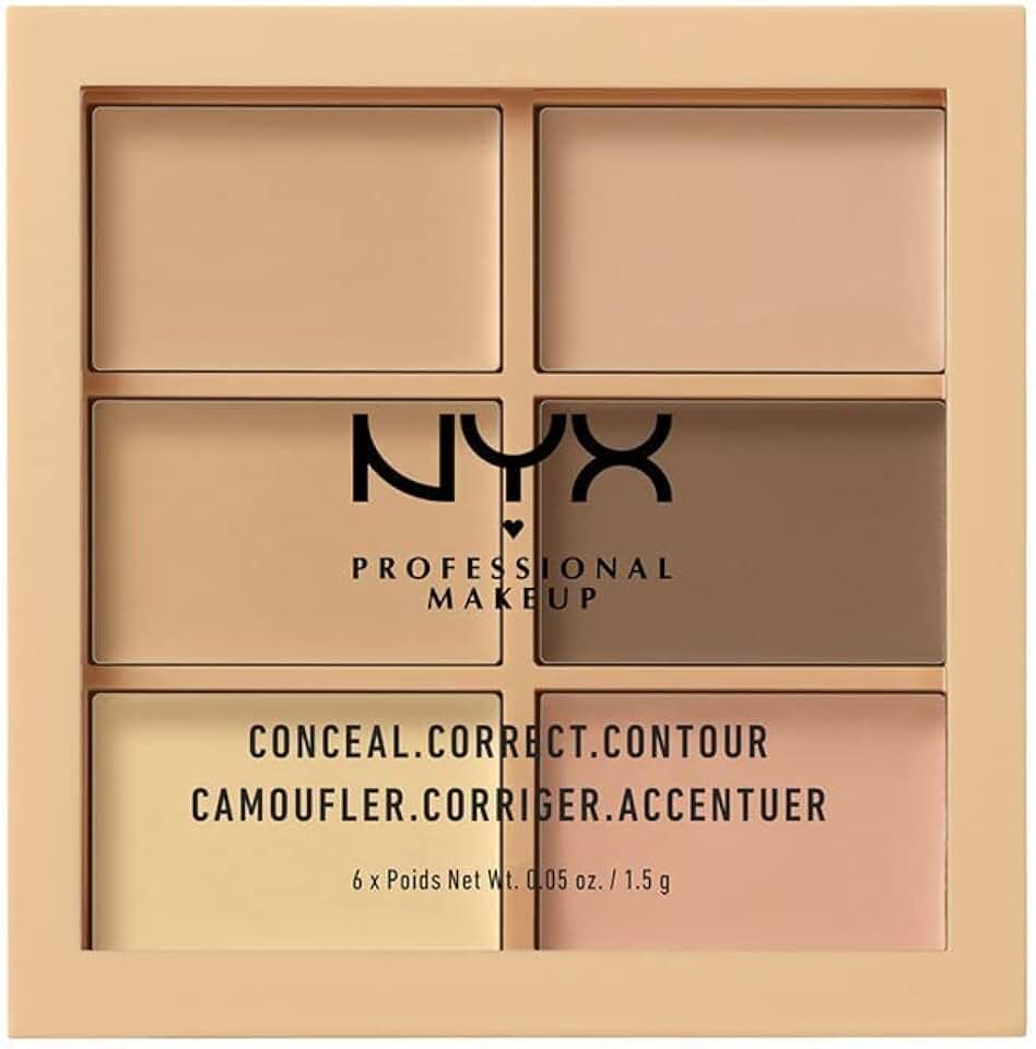 NYX Professional Makeup Conceal Correct Contour Palette 6 sombras Light