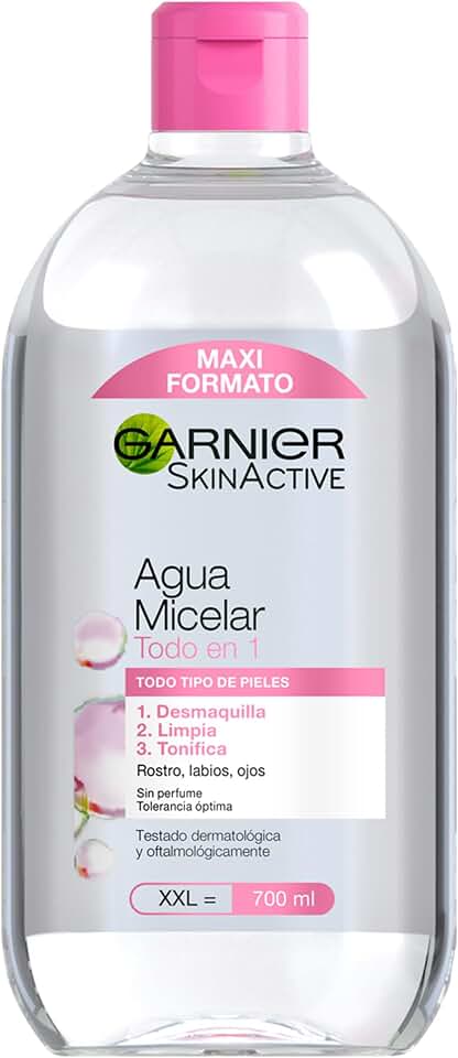 Garnier Skin Active, Agua Micelar Clásica Todo en Uno