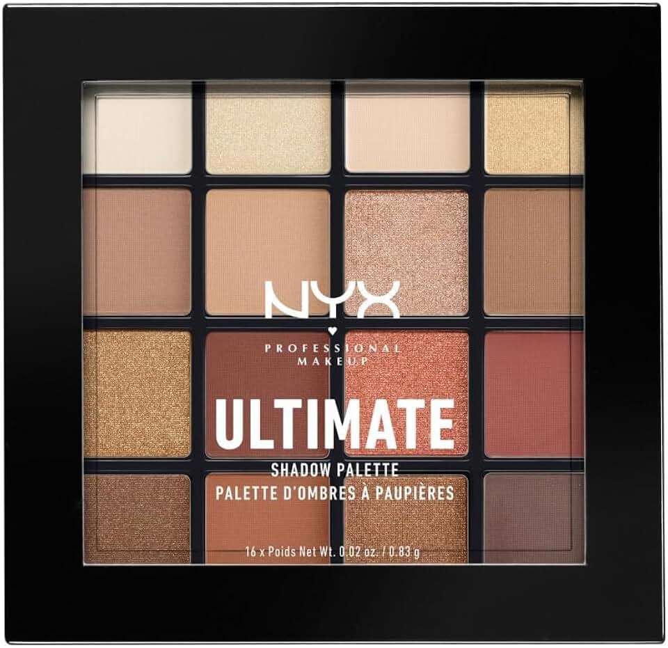 NYX Professional Makeup Paleta Ultimate Shadow 16 sombras Warm Neutrals