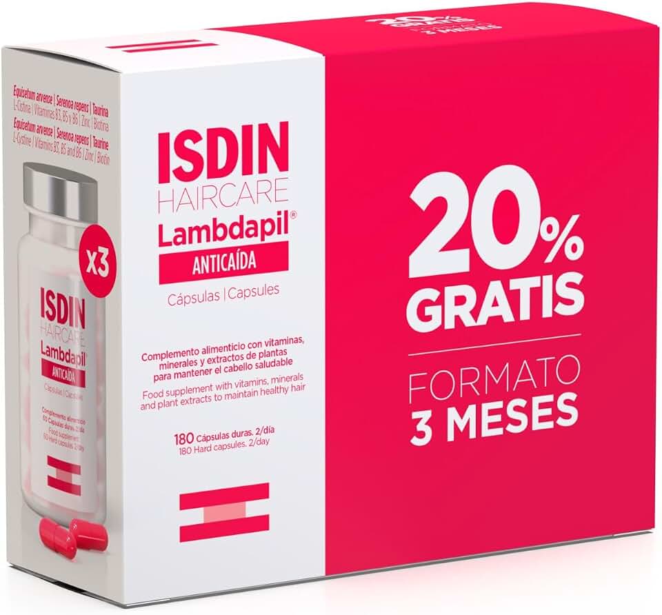 Isdin Lambdapil 180 Cápsulas Anticaída del