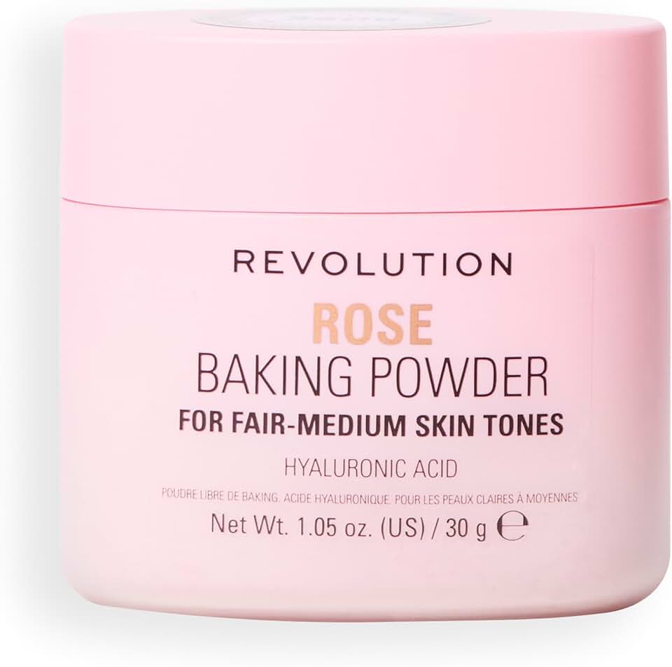 Revolution Loose Baking Powder polvo suelto fijador Rose 30g