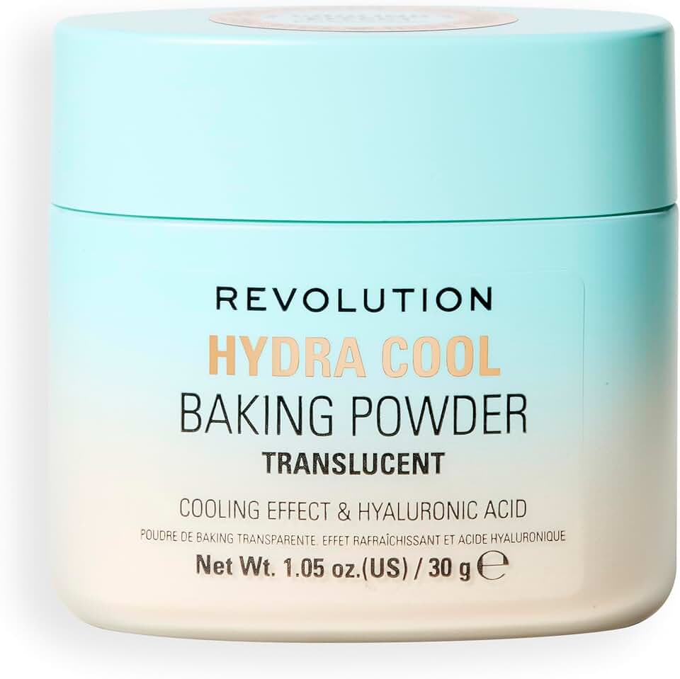 Revolution Hydra Cool polvo suelto fijador ácido hialurónico 30g