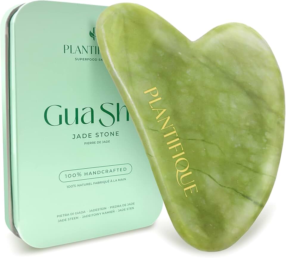 Plantifique Gua Sha Facial de Jade Auténtico