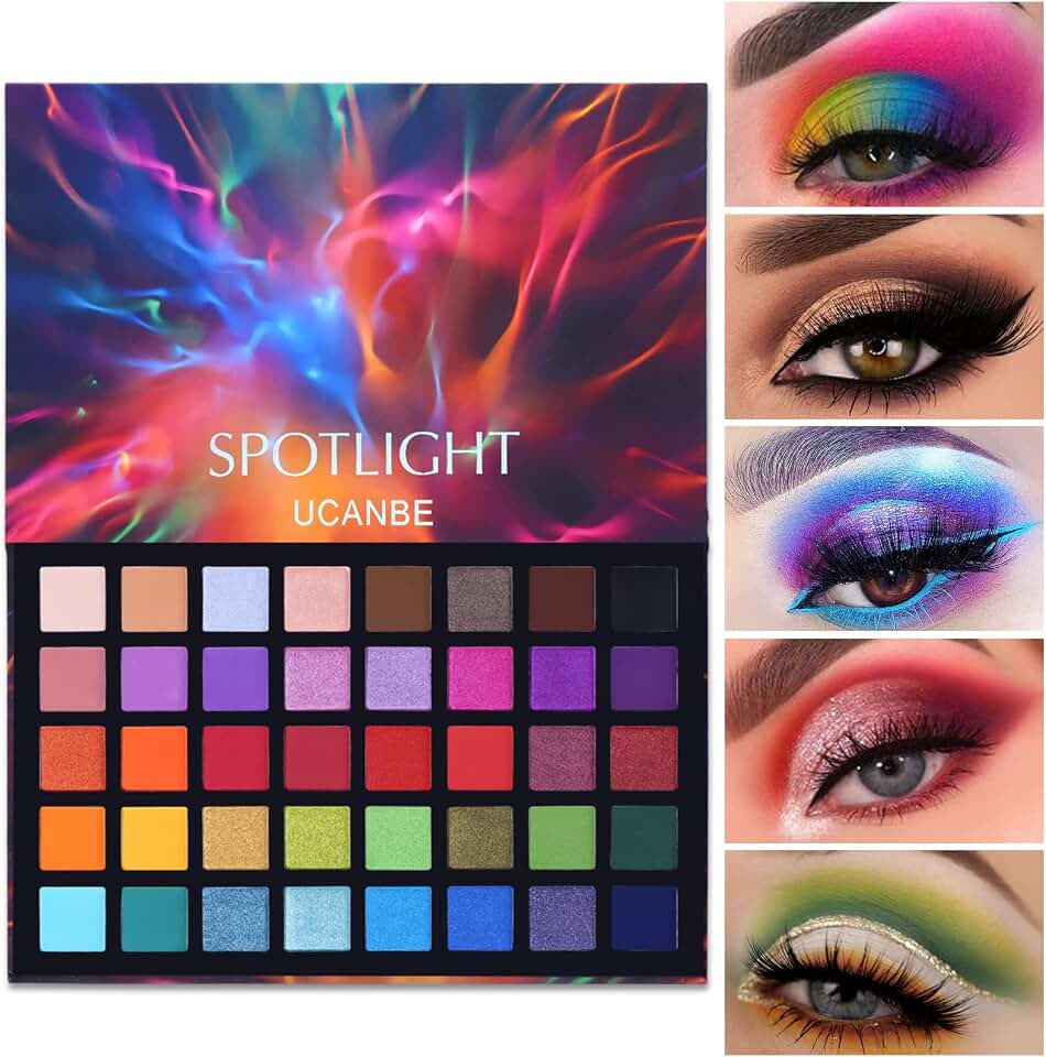 Ucanbe Sombra de Ojos 40 Coloridas Paletas Profesionales