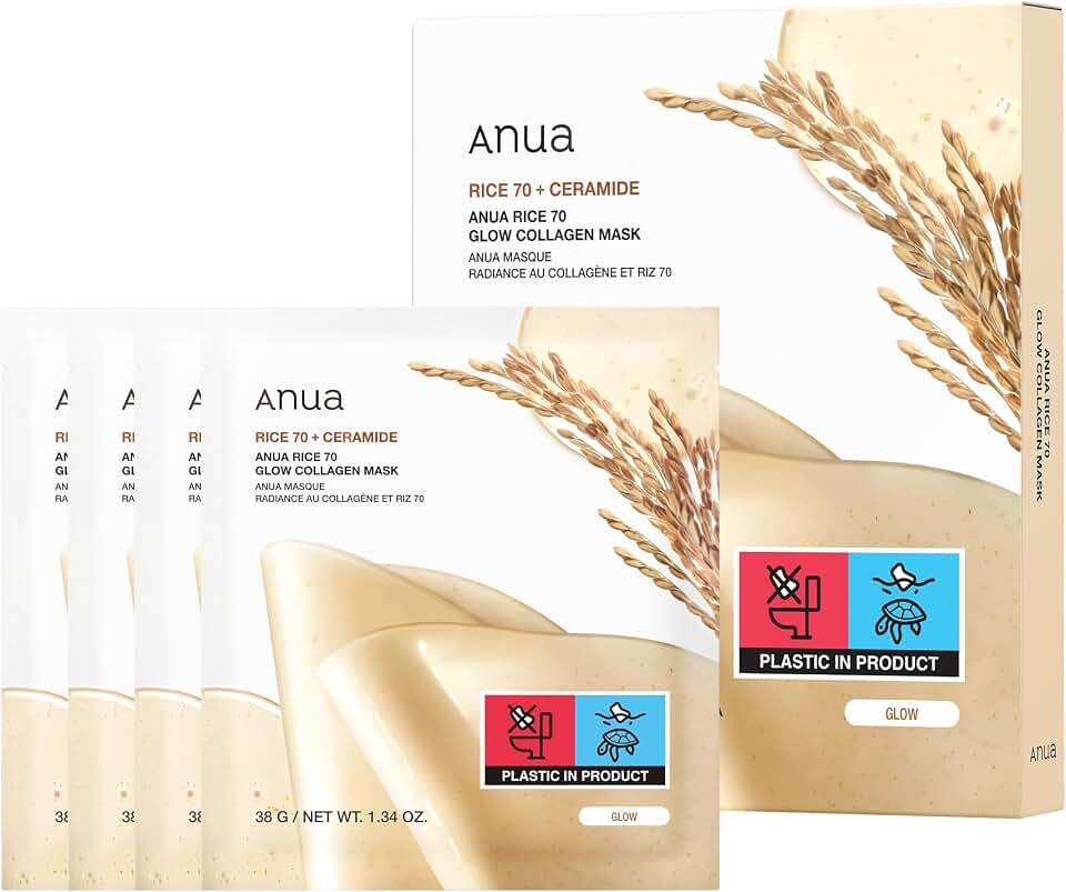 Anua Rice 70 Glow Collagen Mask