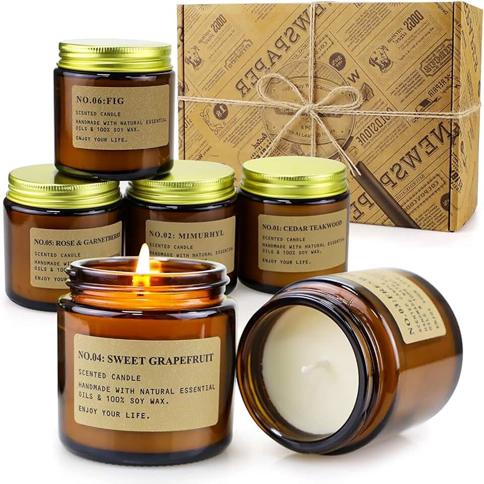 Paquete de 6 velas perfumadas para el hogar