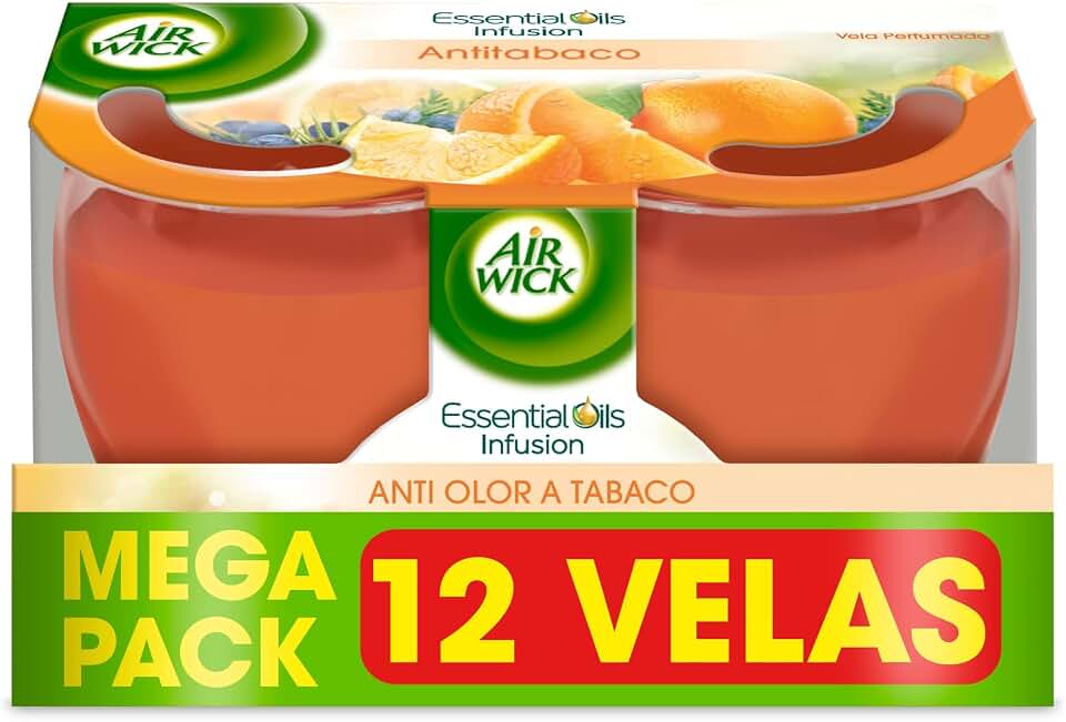 Reckitt Air Wick AntiTabaco Velas aromáticas perfumadas