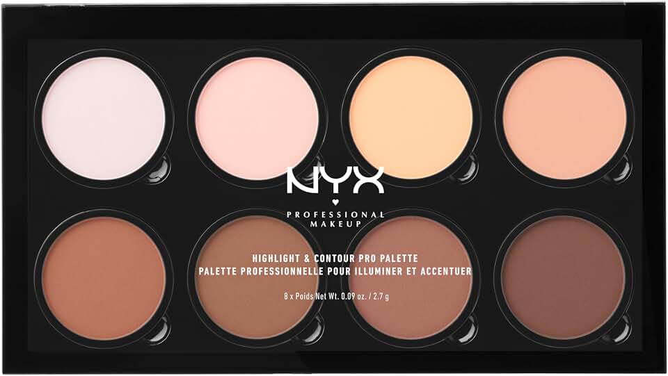 NYX Professional Makeup Highlight and Contour Pro Palette 8 tonos