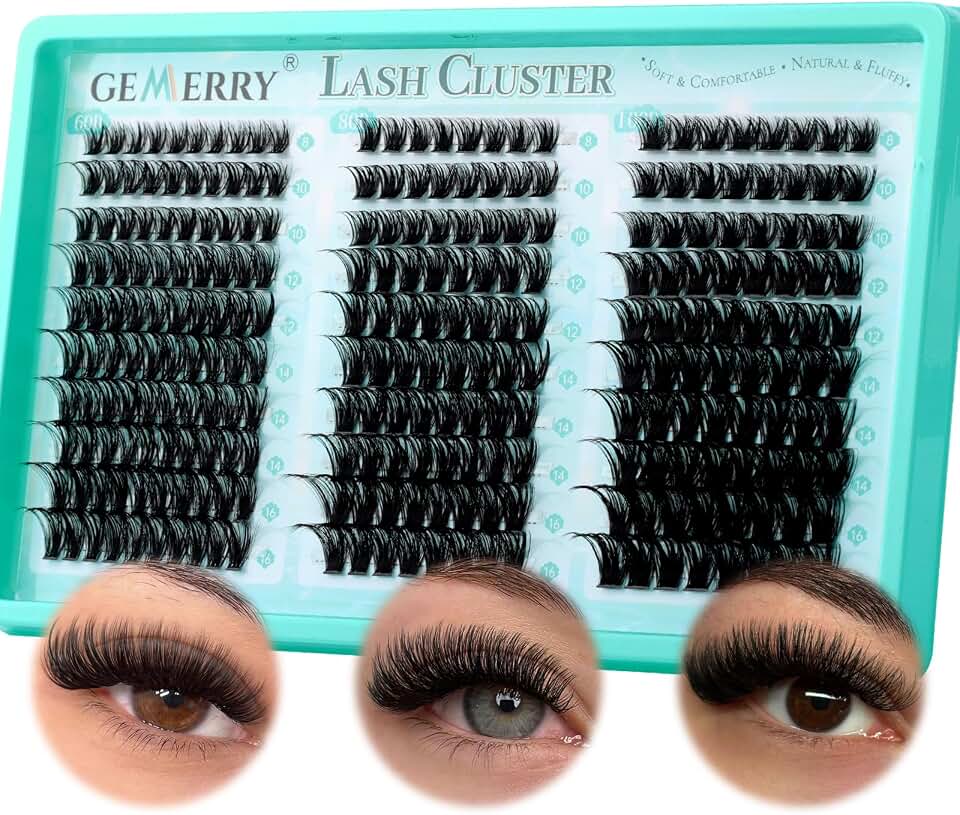 Gemerry Pestañas Postizas 60D 80D 100D D Curl 8-16mm