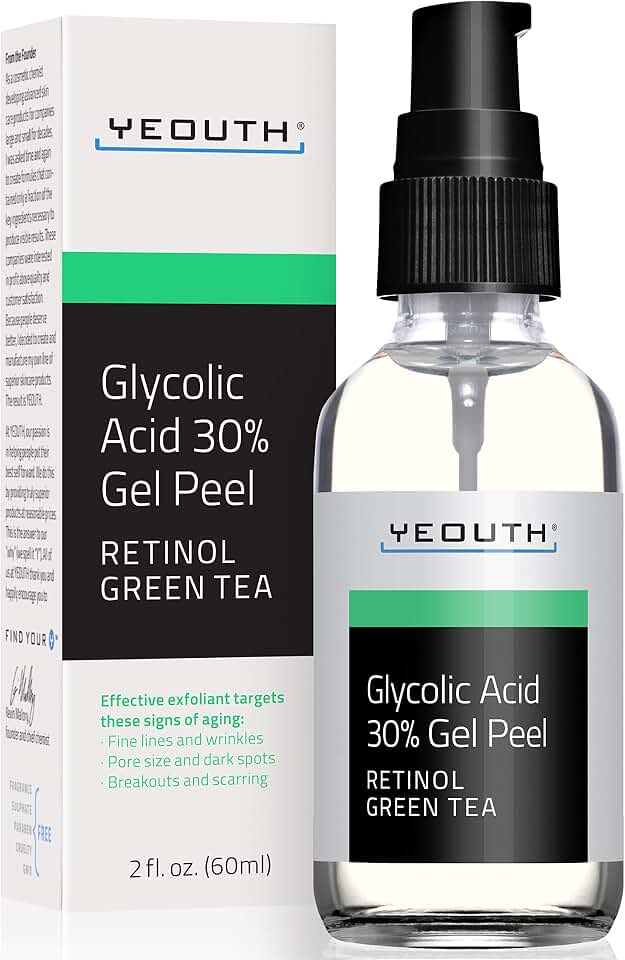 Yeouth Peeling Ácido Glicólico 30% con Retinol y Té Verde